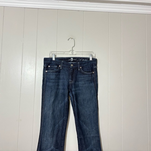 7 For All Mankind Jeans Womens Blue Denim Pants A Pocket Bootcut Size 28 - Picture 3 of 10